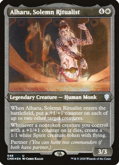 Alharu Solemn Ritualist Foil Etched Commander Legends Magic card