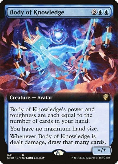 Body of Knowledge Extended Art Commander Legends Magic card