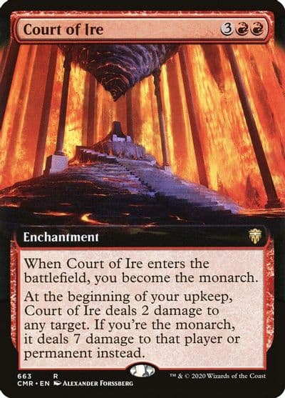 Court of Ire Extended Art Commander Legends Magic card