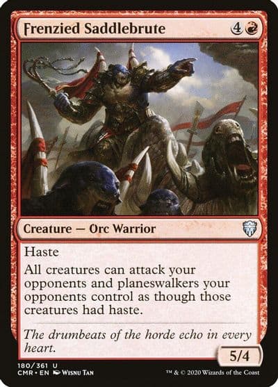 Frenzied Saddlebrute Commander Legends Magic card