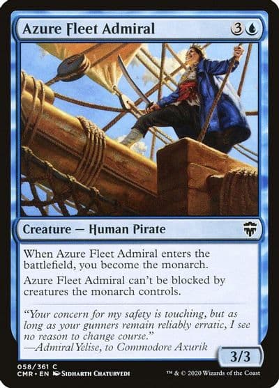 Azure Fleet Admiral Commander Legends Magic card