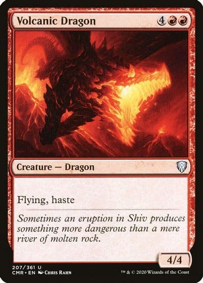 Volcanic Dragon Commander Legends Magic card