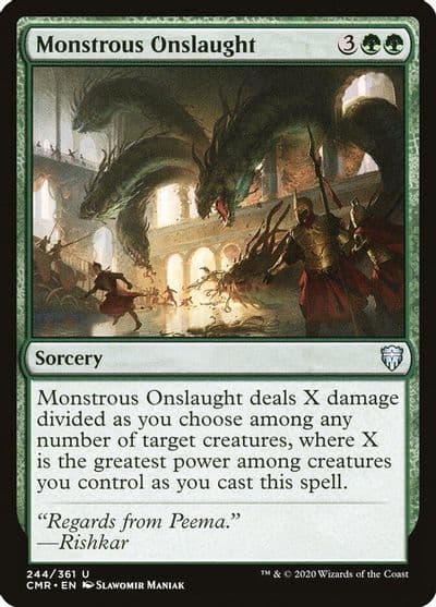Monstrous Onslaught Commander Legends Magic card