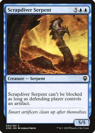 Scrapdiver Serpent Commander Legends Magic card