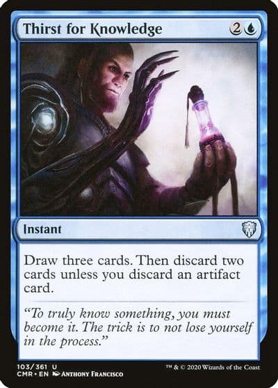Thirst for Knowledge Commander Legends Magic card