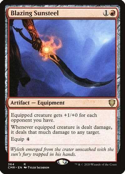 Blazing Sunsteel Commander Legends Magic card