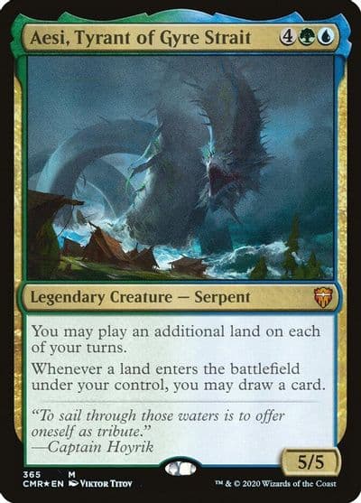 Aesi Tyrant of Gyre Strait Commander Legends Magic card