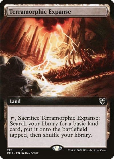 Terramorphic Expanse Extended Art Commander Legends Magic card