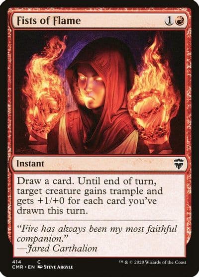 Fists of Flame Commander Legends Magic card