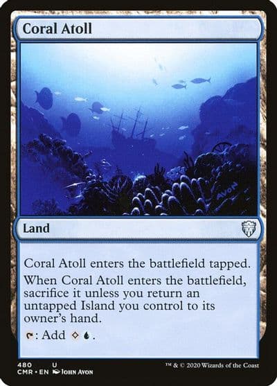 Coral Atoll Commander Legends Magic card