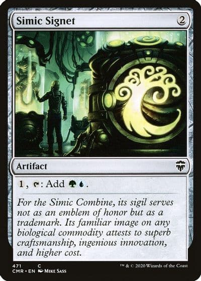 Simic Signet Commander Legends Magic card