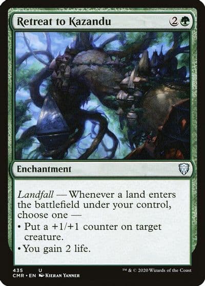 Retreat to Kazandu Commander Legends Magic card