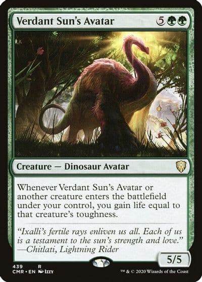 Verdant Suns Avatar Commander Legends Magic card