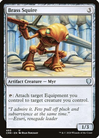 Brass Squire Commander Legends Magic card