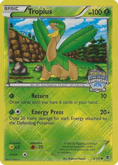 Tropius (National Championships) League & Championship Cards Pokemon card