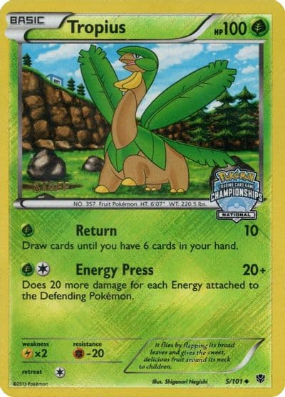 Tropius (National Championships) [Staff] League & Championship Cards Pokemon card
