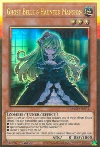 Ghost Belle and Haunted Mansion Maximum Gold Yu-Gi-Oh! card