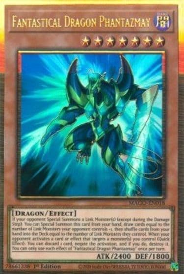 Fantastical Dragon Phantazmay Alternate Art Maximum Gold Yu-Gi-Oh! card