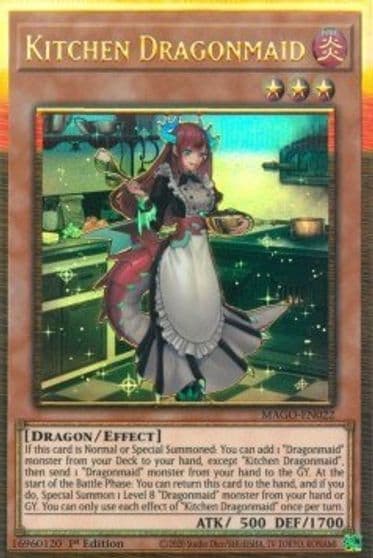 Kitchen Dragonmaid Maximum Gold Yu-Gi-Oh! card