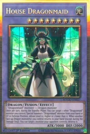 House Dragonmaid Maximum Gold Yu-Gi-Oh! card