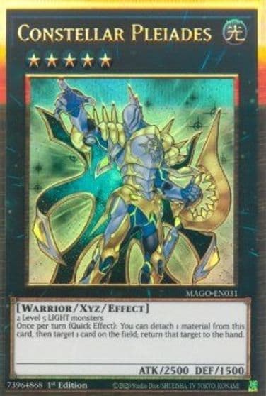 Constellar Pleiades Maximum Gold Yu-Gi-Oh! card