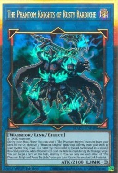 The Phantom Knights of Rusty Bardiche Maximum Gold Yu-Gi-Oh! card