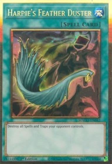 Harpies Feather Duster Maximum Gold Yu-Gi-Oh! card