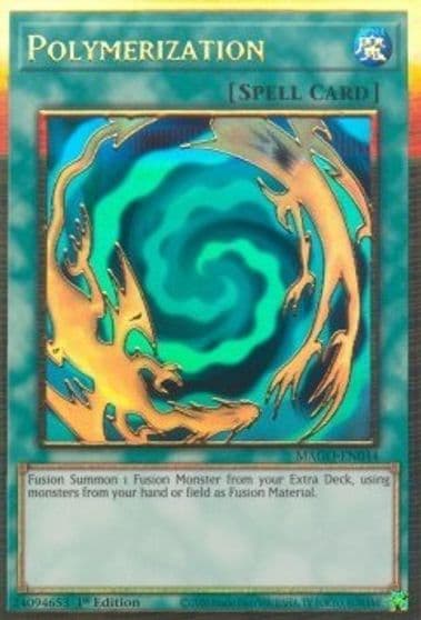 Polymerization Maximum Gold Yu-Gi-Oh! card