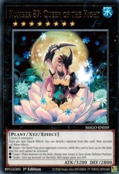 Number 87 Queen of the Night Maximum Gold Yu-Gi-Oh! card