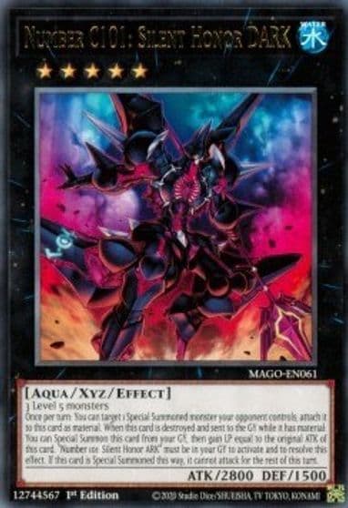 Number C101 Silent Honor DARK Maximum Gold Yu-Gi-Oh! card