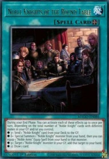 Noble Knights of the Round Table Maximum Gold Yu-Gi-Oh! card