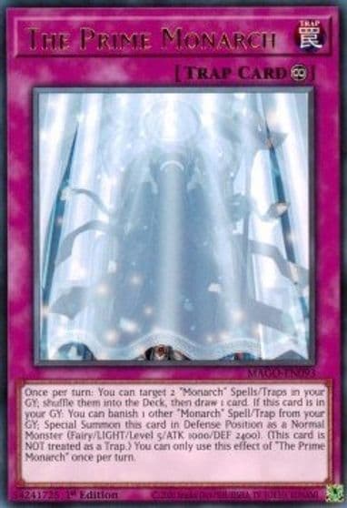 The Prime Monarch Maximum Gold Yu-Gi-Oh! card