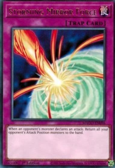 Storming Mirror Force Maximum Gold Yu-Gi-Oh! card