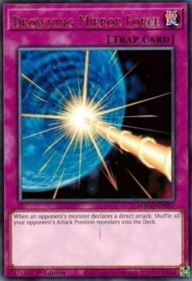 Drowning Mirror Force Maximum Gold Yu-Gi-Oh! card
