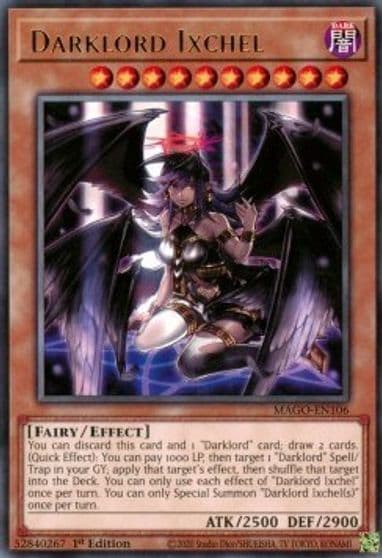 Darklord Ixchel Maximum Gold Yu-Gi-Oh! card