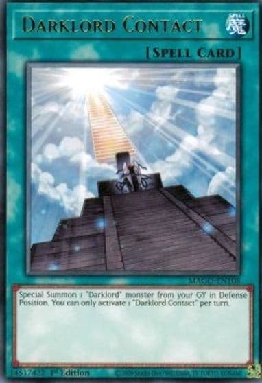 Darklord Contact Maximum Gold Yu-Gi-Oh! card