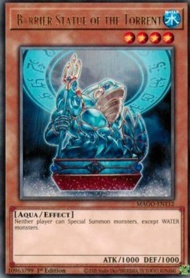 Barrier Statue of the Torrent Maximum Gold Yu-Gi-Oh! card