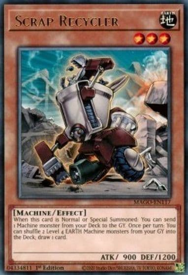 Scrap Recycler Maximum Gold Yu-Gi-Oh! card