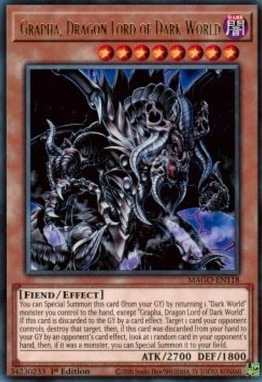 Grapha Dragon Lord of Dark World Maximum Gold Yu-Gi-Oh! card