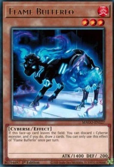 Flame Bufferlo Maximum Gold Yu-Gi-Oh! card