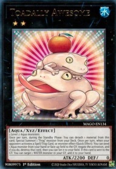 Toadally Awesome Maximum Gold Yu-Gi-Oh! card