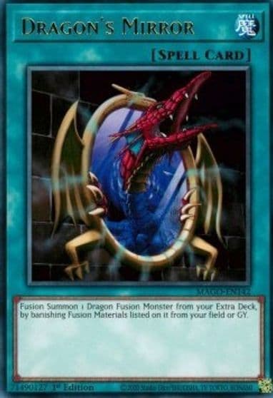 Dragons Mirror Maximum Gold Yu-Gi-Oh! card