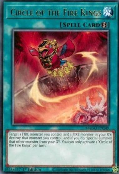 Circle of the Fire Kings Maximum Gold Yu-Gi-Oh! card