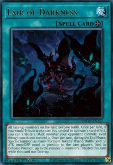 Lair of Darkness Maximum Gold Yu-Gi-Oh! card