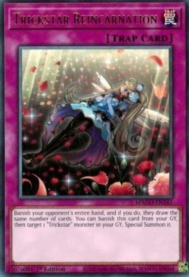 Trickstar Reincarnation Maximum Gold Yu-Gi-Oh! card