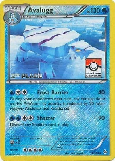 Avalugg (Pokemon League) [2nd Place] League & Championship Cards Pokemon card