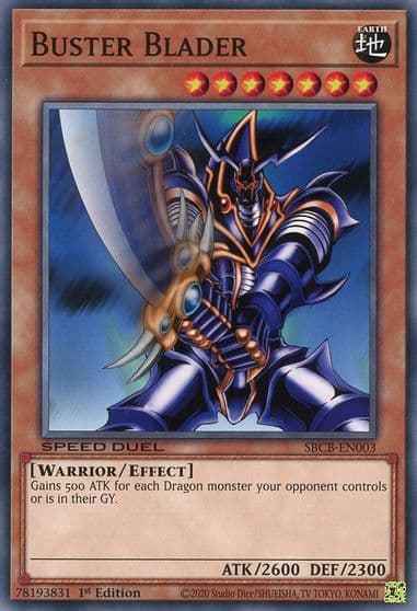 Buster Blader Speed Duel: Battle City Box Yu-Gi-Oh! card