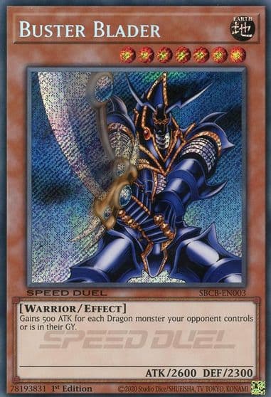 Buster Blader Secret Speed Duel: Battle City Box Yu-Gi-Oh! card