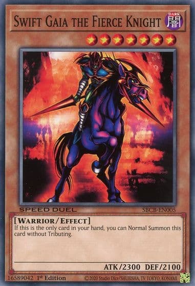 Swift Gaia the Fierce Knight Speed Duel: Battle City Box Yu-Gi-Oh! card