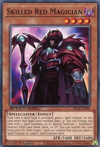Skilled Red Magician Speed Duel: Battle City Box Yu-Gi-Oh! card